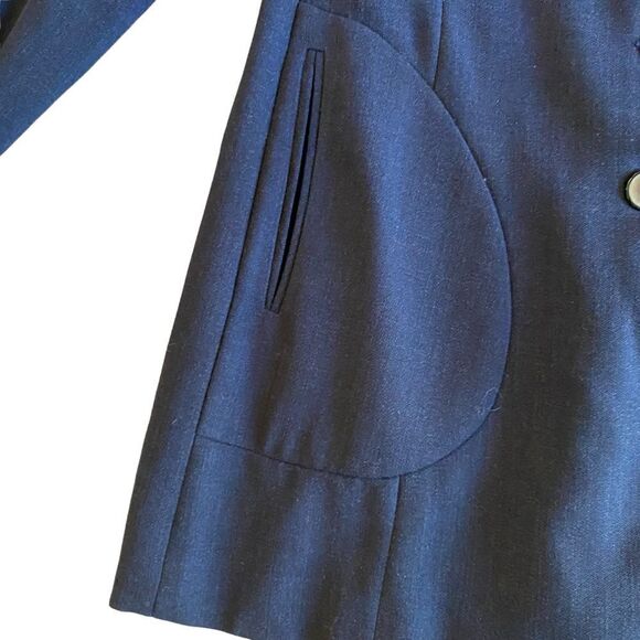 EUC Dark Blue Blazer by Canadian Designer Eldean - Picture 3 of 10